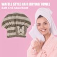 thumbnail image 3 of Coral Fleece Hair Drying Towel Dry Cap Adult Hair Drying Towel Lightweight Strong Absorbent Brown, 3 of 7