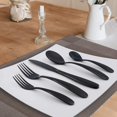 thumbnail image 4 of 40-Piece Silverware Set, Stainless Steel Flatware Cutlery Set For Home Kitchen Restaurant Hotel, Kitchen Utensils Set, Black, 4 of 6