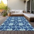 thumbnail image 6 of Addison Rugs Chantille Indoor/Outdoor Transitional Geometric Navy Washable Rectangle Rug, 8' x 10', 6 of 6