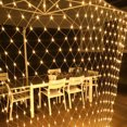 thumbnail image 3 of Guirnalda de luces LED para decoración navideña al aire libre, red de luces navideñas, decoración para fiestas de Navidad, jardín, bodas, festivales, cortina de luces, 3 of 5