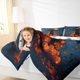 thumbnail image 3 of Manfei Spooky Scarecrow Print Queen Comforter Set for Kids, Blue Night Halloween Pumpkin Comforter Sets Queen, Halloween Reversible, 3 Pieces, 1 Comforter and 2 Pillowcases, 3 of 6
