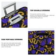 thumbnail image 4 of Goofa Golden Snake And Purple Rose Pattern Luggage Covers For Suitcase,Suitcase Cover Protector Fit 18-32 Inch Luggage-Large, 4 of 9