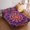thumbnail image 2 of Mandala Fitted Sheet Set with Pillowcase Adult Bohemian Bedding Sets Home Textiles,Queen (60"x80"), 2 of 5