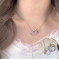 thumbnail image 1 of Collar De Hello Kitty Y2k, colgante De aleación De plata con diamantes De imitación, joyería para regalo De San Valentín, 1 of 4