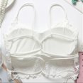 thumbnail image 3 of Fashion Full Lace Cross-Back Slim With Chest Pad Gathered Hollow Tube Top, 3 of 5