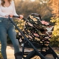 thumbnail image 5 of Renewold Brown Cow Floral Stretchy Baby Car Seat Cover for Baby, Nursing Breastfeeding Covers,Shopping Cart/High Chair/Stroller Covers,Infinity Scarf,Car Seat Canopies, 5 of 7