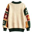 thumbnail image 5 of CONZONE Mens Christmas Sweaters Funny Snowman Embroidery Long Sleeve Knit Sweatshirt Crewneck Warm Fall Winter Pullover Knitwear, 5 of 5