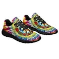thumbnail image 6 of Hippie Peace Sign ChriStas Imagine All The People Living Life In Peace Shoes Sneakers Black Size 8.5, 6 of 7