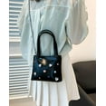 thumbnail image 3 of Kukuzhu Rhinestone Women Hobo Tote Bag Chic Shiny PU Shoulder Bag Handbag Party Elegant Purse, 3 of 5