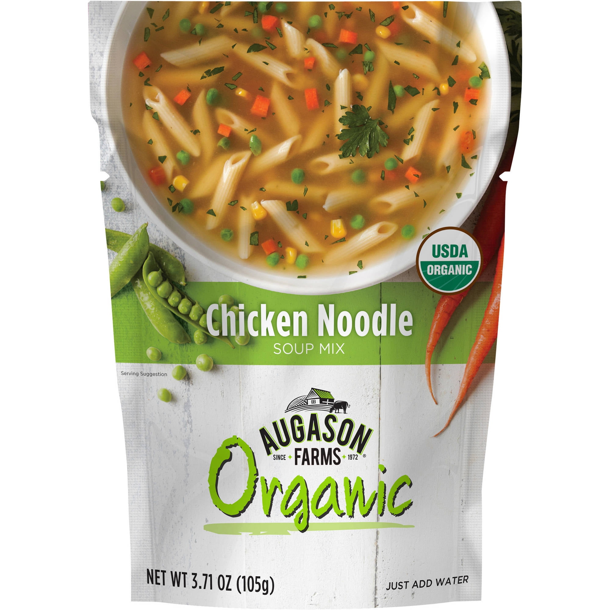 Augason Farms Organic Chicken Noodle Soup Mix, 3.71 oz by Blue Chip Group