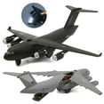 thumbnail image 2 of 1/32 C17 Transport Plane Pull Back Music LED Model Table Decor Kids Toy Gift, 2 of 10
