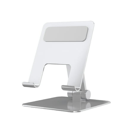 onn Adjustable Metal Stand for Tablets and Phones - Silver
