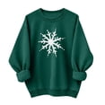 thumbnail image 5 of Taqqpue Women Christmas Sweatshirt Vintage Funny Xmas Tree Graphic Fleece Linend Pullovers Fall Winter Crewneck Oversized Long Sleeve Tops Ugly Christmas Sweater for Women, 5 of 7