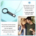 thumbnail image 5 of Matching Key Heart Couple Keychain and Necklace Set - Valentine's Day Birthday Gifts for Boyfriend Girlfriend Wife Husband, 5 of 7