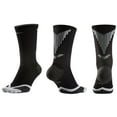 thumbnail image 4 of Nike Men's  Golf Elite Cushioned Crew Socks sz 4 (10-11.5) Black Reflective Running, 4 of 7