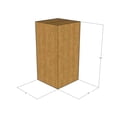 thumbnail image 3 of 5x5x10 Kraft Brown Corrugated Shipping Boxes, 32 ECT Single-Wall, Qty 10, 3 of 3