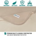 thumbnail image 2 of PetAmi Waterproof Dog Blanket For Small Medium Dog, Pet Puppy Blanket Couch Cover Protection, Fleece Cat Washable Throw, Couch Sofa Furniture Protector, Reversible Soft Plush, 29x40 Taupe/Beige, 2 of 8