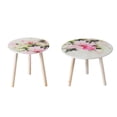 thumbnail image 1 of Set de mesa auxiliar Table Benzara de 40 cm y 50 cm, diseño floral, 1 of 5