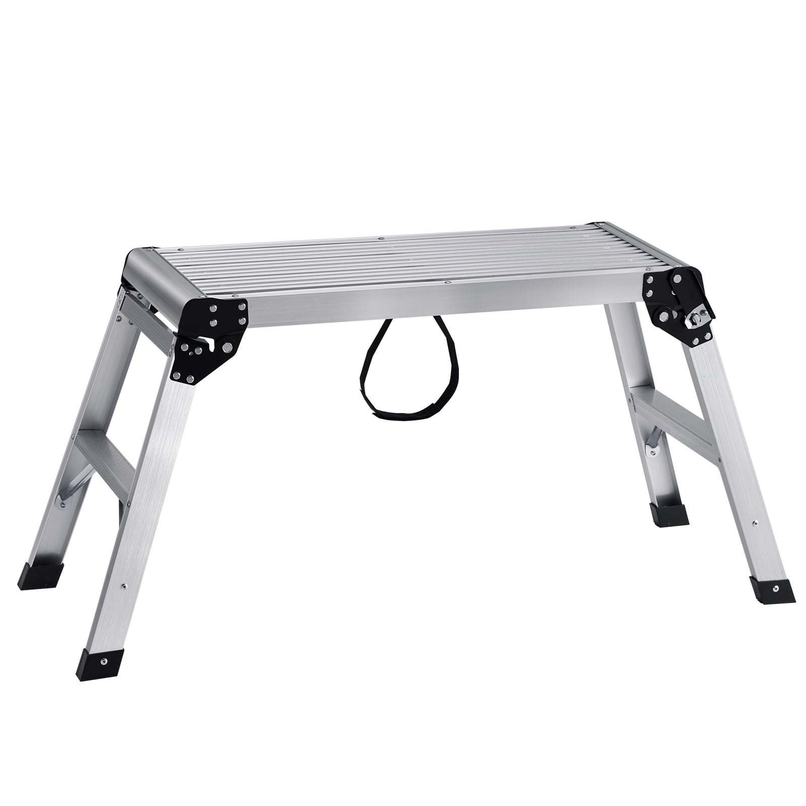 VEVOR Aluminum Folding Work Platform Drywall Ladder 330lbs Non-slip Bench