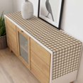 thumbnail image 6 of Brown Plaid Table Runner Gingham Checked Minimalist Modern Tablerunners 13 x 90 Inch, Table Decorations Tabletop Scarf for Summer Gathering Holiday Farmhouse Kitchen Dining Decor, 6 of 8