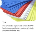 thumbnail image 4 of Etiquetas de envío de plástico impermeables Uxcell, 1.95x3.51 pulgadas, 4 colores, 100 piezas, 4 of 6