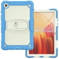 thumbnail image 2 of Allytechgroup Shockproof Case with Screen Protector for Samsung Galaxy Tab A7 10.4" 2020 SM-T500/T505/T507, Rugged Bumper Anti-Scratch Kickstand Shoulder Strap Kids Friendly Case Cover, Skyblue, 2 of 9