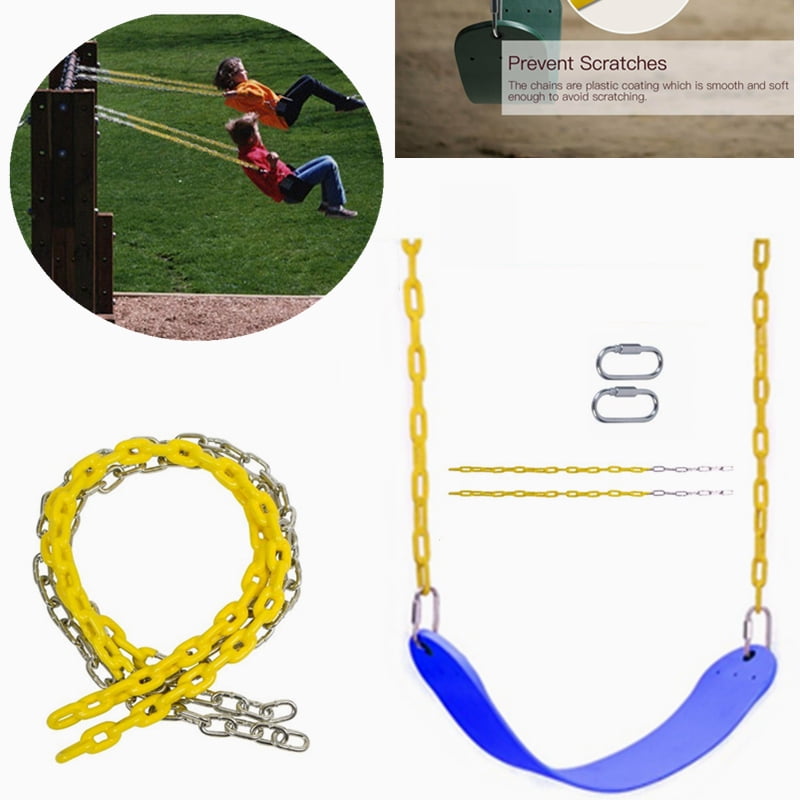 Heavy Duty Swing Seat Set Accessories w/ Plastisolcoated Chains