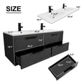 thumbnail image 3 of Eclife 48" Wall Mounted Bathroom Vanity Sink Combo Cabinet Set with Drop-In Sink, 3 of 9