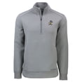thumbnail image 2 of Men's Cutter & Buck  Gray ETSU Buccaneers Roam Eco Recycled Quarter-Zip Sweatshirt, 2 of 3