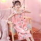 thumbnail image 1 of Pijamas de Disney StellaLou Winnie para niñas, falda con tirantes para bebés, camisón para niños, linda princesa, ropa de casa de seda helada, altura 130-140cm Gao Jinjia LED, 1 of 2