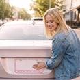 thumbnail image 6 of 1-Piece Square-Hole License Plate Frame, Sparkling Cute Rhinestones, Stainless Steel Material, Unisex, pink, 6 of 6