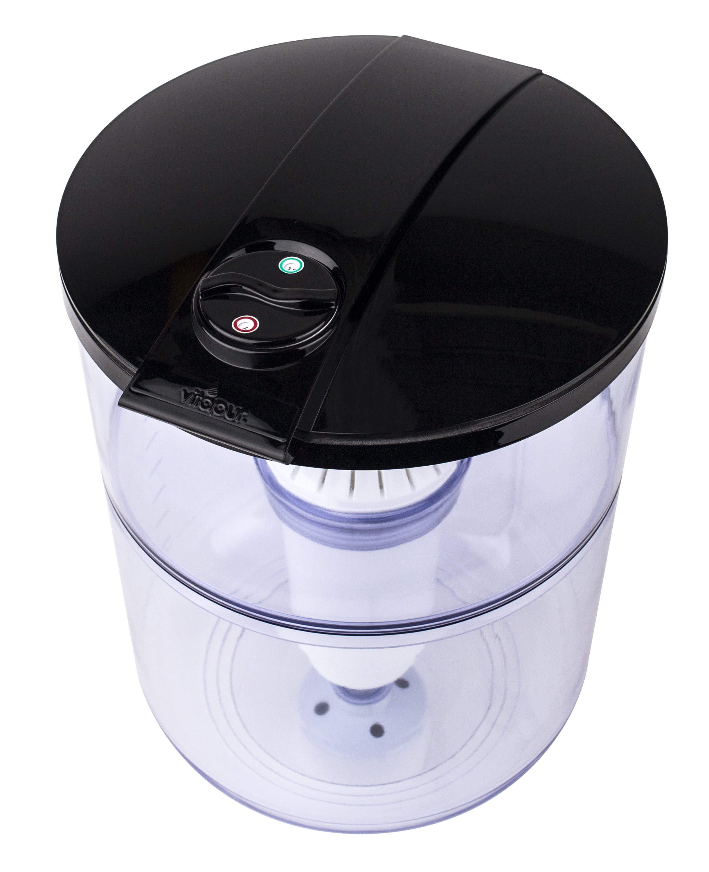 Vitapur® Water Filtration Bottle System for Top-Load Water Dispensers, Black