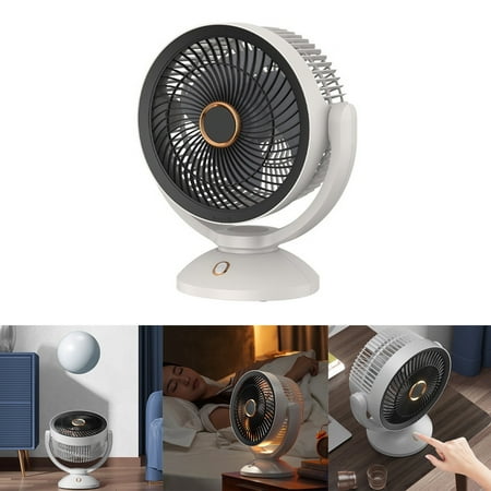 

Small Electric Fan Desktop Air Circulation Fan Household Small Desktop Office Silent Bedroom With Night Light Electric Fan Direct Plug Version Rechargeable Version