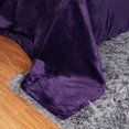 thumbnail image 4 of Couverture en Sherpa Taille Simple Prune 480GSM Couverture en Peluche Réversible pour Lit et Canapé, 4 of 7