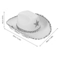 thumbnail image 2 of BESTYASH Sombrero Western Para Mujer Con Ajustable Ideal Para Eventos Y Disfraces, 2 of 7