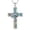 Abalone Hummingbird, variant on Corss Necklace for Women 925 Sterling Silver Crushed Turquoise Mountain Sunset Pendant Nature Jewelry Faith Gifts for Christian Hikers Lovers