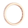 thumbnail image 2 of 1/3 Carat Channel Set Diamond Gold Wedding Band Ring in 14K Rose Gold (Ring Size 5.25) (I1-I2 Clarity), 2 of 6