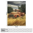 thumbnail image 4 of COMIO  Soft Cozy Throw Blanket Old Farm Family Truck Vintage Fuzzy Warm Couch/Bed Blanket for Adult/Youth Polyester(Home/Travel/Camping Applicable), 4 of 6