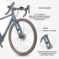 thumbnail image 3 of Velocímetro de bicicleta y odómetro inalámbrico para computadora de bicicleta con pantalla LCD y multifunción, 3 of 5