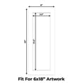 thumbnail image 2 of White Picture Frame Mat for 8x20 Frames - Fits 6x18 Photos - 25 Mats, 2 of 7