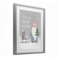 thumbnail image 3 of Stupell Industries Snowy Winter Wishes Gnome Gray Framed Print Under Glass design by Jilly Jack Designs, 16 x 13, 3 of 10