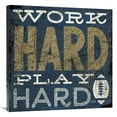 thumbnail image 1 of Global Gallery's 'Football V Blue' By Michael Mullan Stretched Canvas Wall Art, 1 of 4