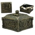 thumbnail image 2 of Ebros Steampunk Time Machine Mechanical Gears Design Lidded Jewelry Box Figurine, 2 of 8