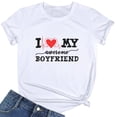 thumbnail image 3 of Gibobby Playera de Manga Corta Casual Suave Camiseta manga corta con cuello redondo y estampado divertidas para el día San Valentín para mujer(Blanco,G), 3 of 5