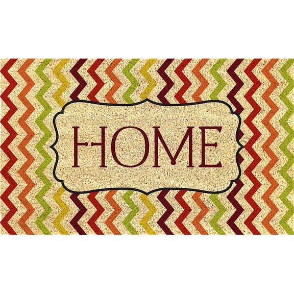 First Concept FC0245 18 x 30 in. PVC Back Coir Mat with Bleach Printed