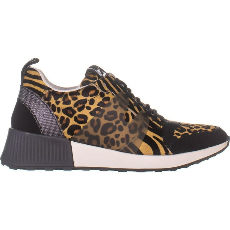 Womens Sam Edelman Darsie Lace Up Sneakers Leopard Brahma 7.5 US 37.5 EU