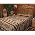 thumbnail image 3 of Mission Del Rey Southwest Isleta Collection Reversible Bedspread Queen Size 88"x96" Tan Brown, 3 of 4
