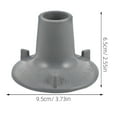 thumbnail image 2 of Soimiss Stable Grip Suction Cup Feet For Suction Pad Bathroom Stool Bracket Rubber Grey 1Set, 2 of 8