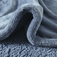 thumbnail image 5 of Beautyrest Heated Microlight to Berber Solid Throw, 60x70", Blue, 5 of 11