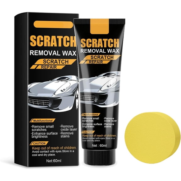 Car Scratch Remover Wax with Sponge for Vehicle Paint Repair
